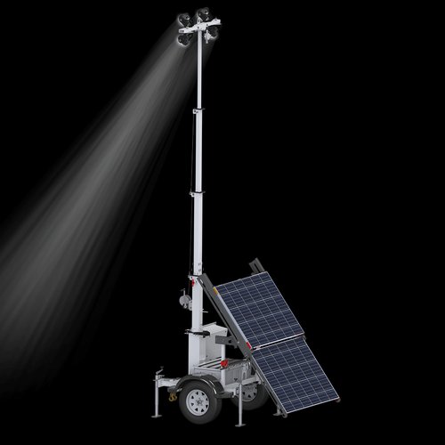 Tour d’éclairage portable à énergie solaire