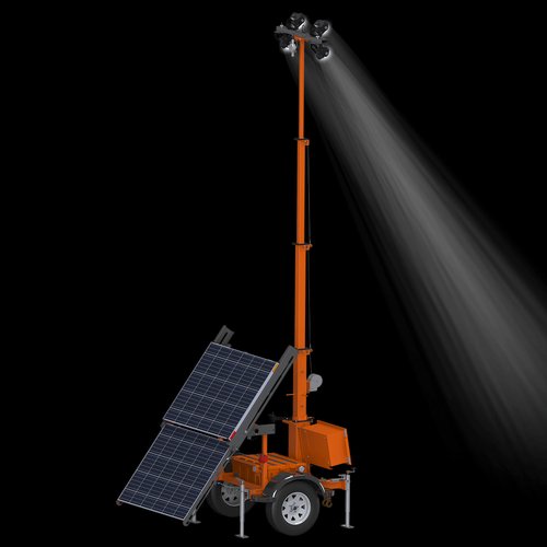 Tour d’éclairage portable à énergie solaire