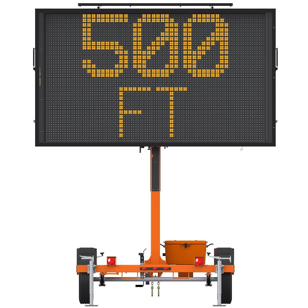 Full-Size, Full-Matrix Portable Changeable Message Sign