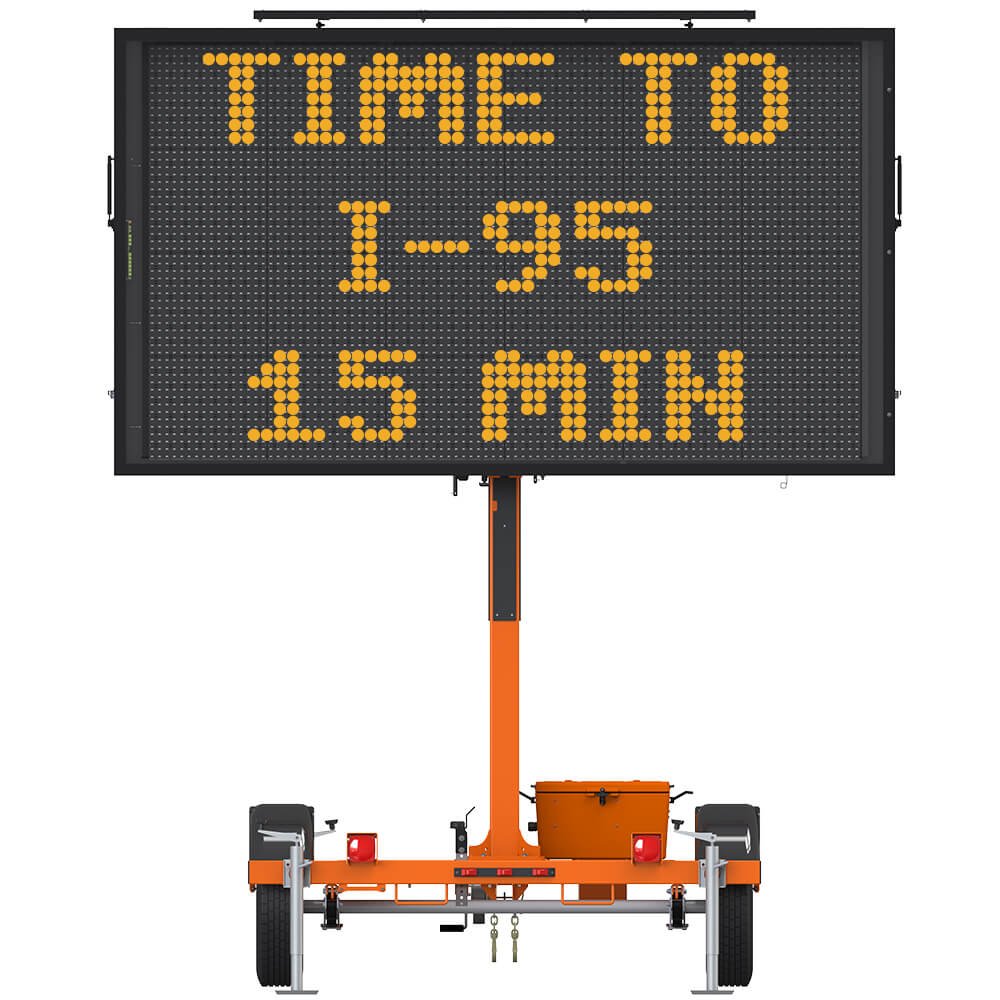 Full-Size, Full-Matrix Portable Changeable Message Sign
