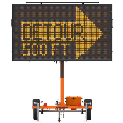 Extended, Full-Matrix Portable Changeable Message Sign