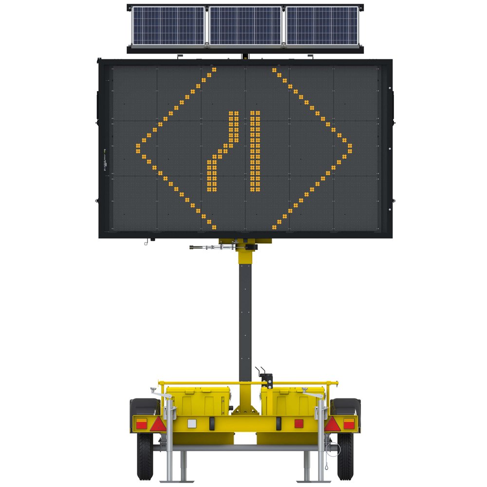 Moyen panneau à message variable – pleine matrice