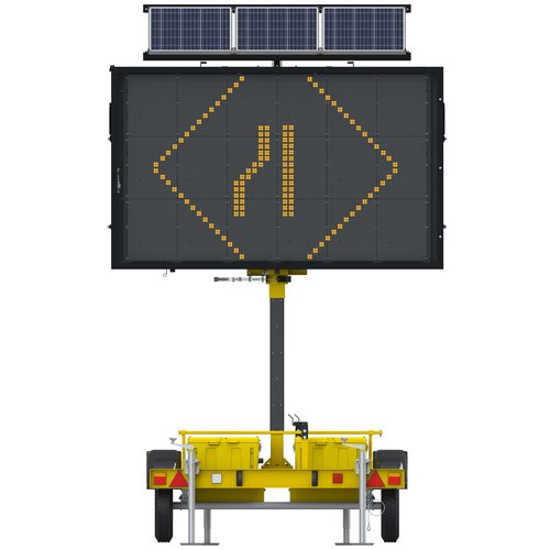 Moyen panneau à message variable – pleine matrice