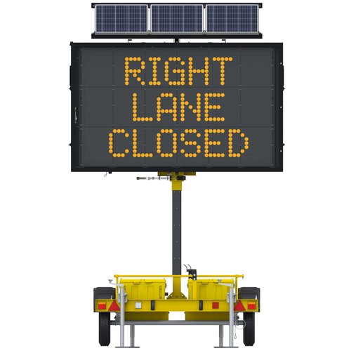 MidSize, FullMatrix Portable Changeable Message Sign VerMac