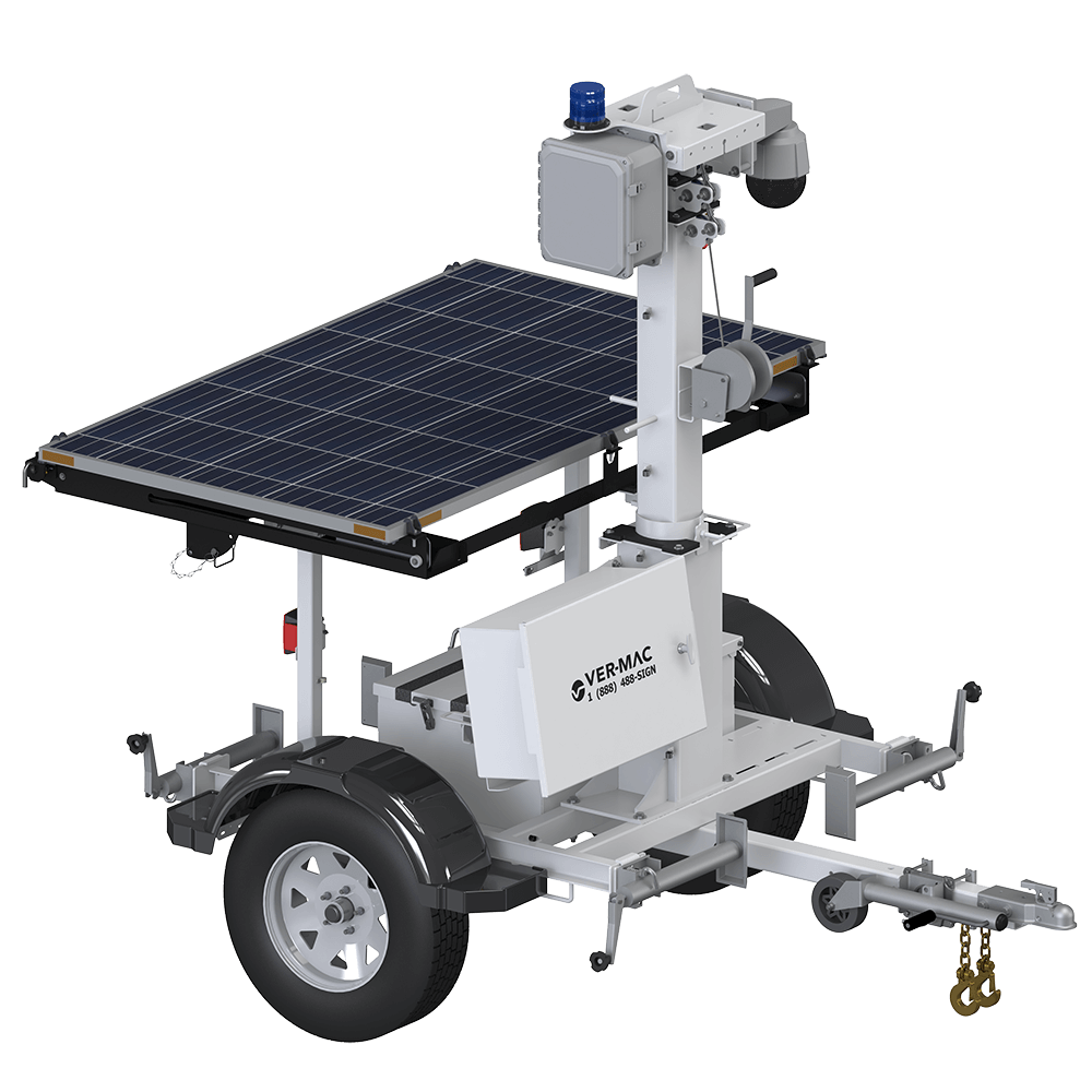Compact Solar-Powered Battery Trailer