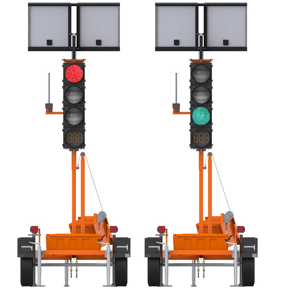 Trailer-Mounted Traffic Signals