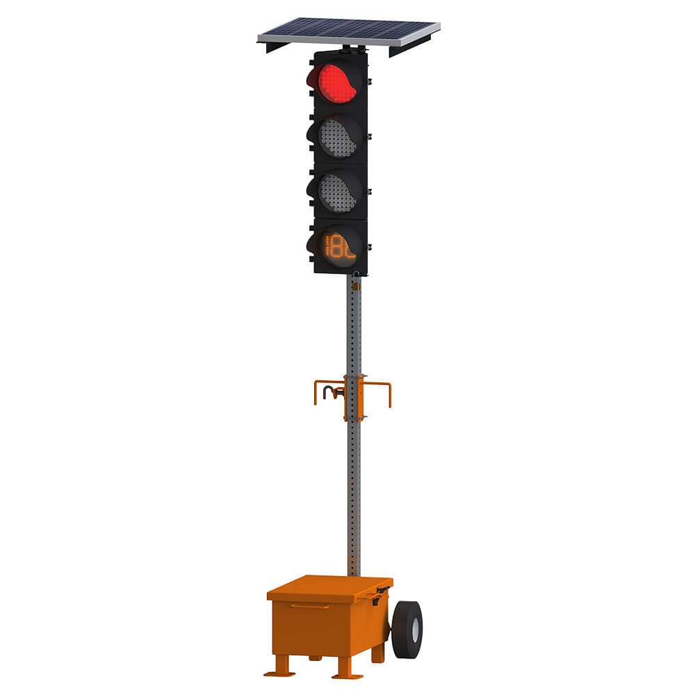 Feux de circulation sur chariot – lampes de 203 mm