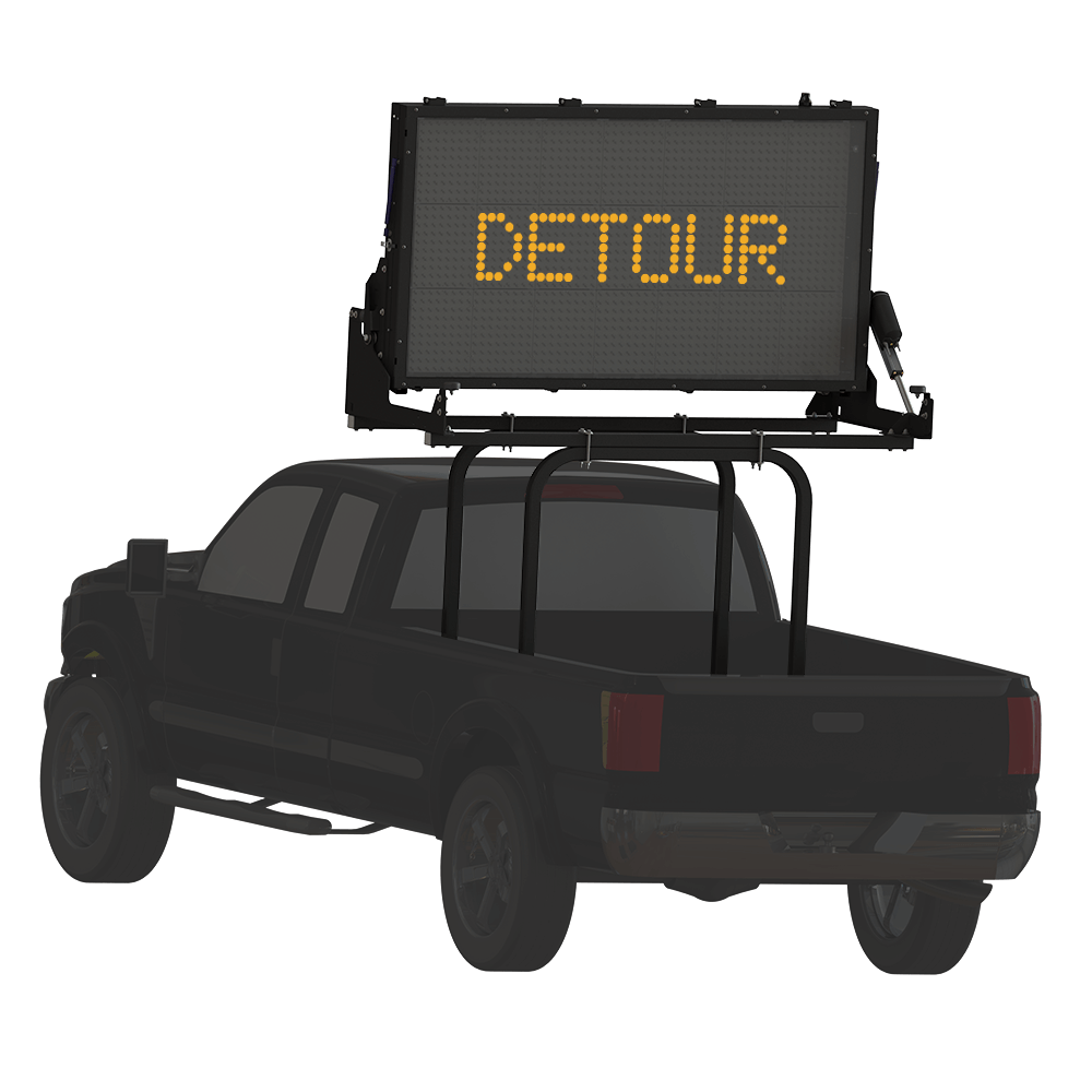 Mini, Full-Matrix Truck-Mounted Message Sign