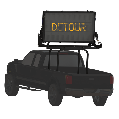 Mini, Full-Matrix Truck-Mounted Message Sign