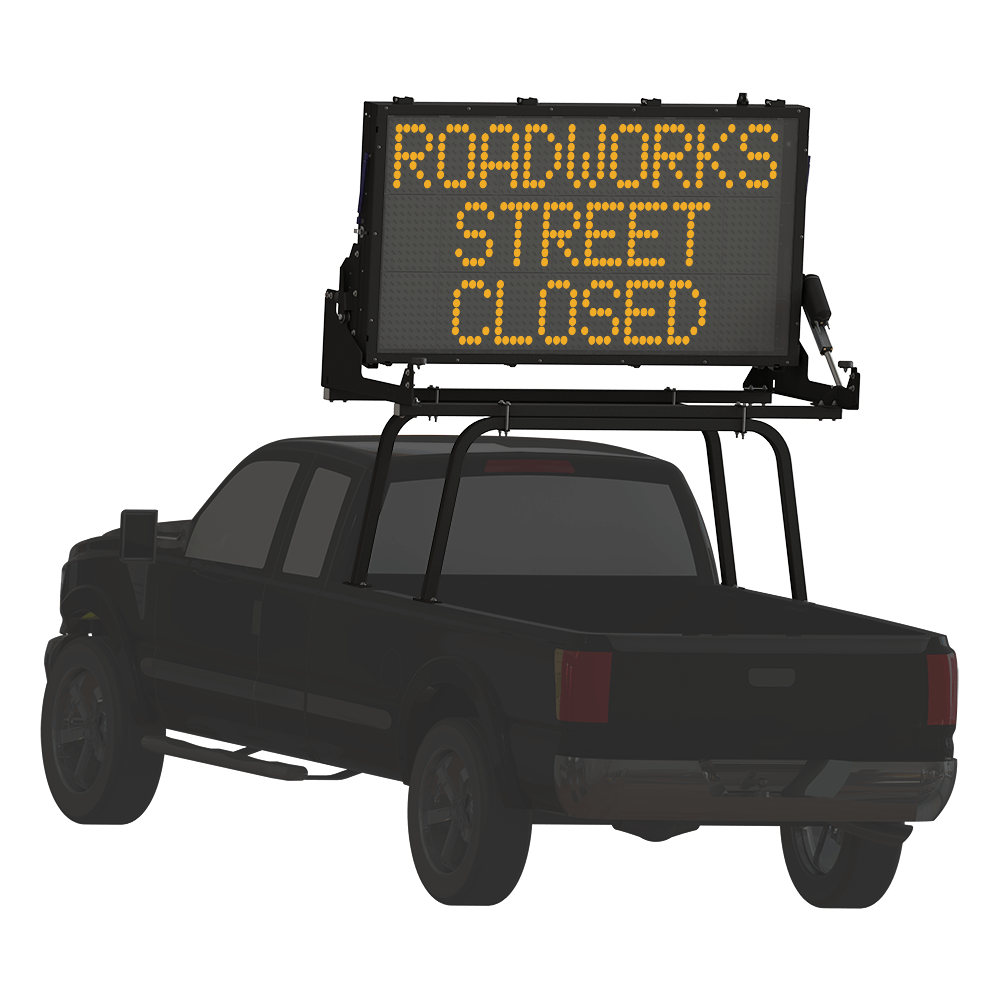 Mini, Full-Matrix Truck-Mounted Message Sign