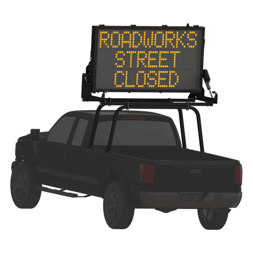 Mini, Full-Matrix Truck-Mounted Message Sign