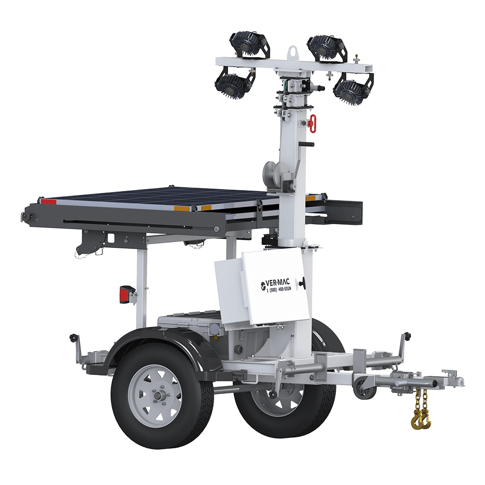 Tour d’éclairage portable à énergie solaire