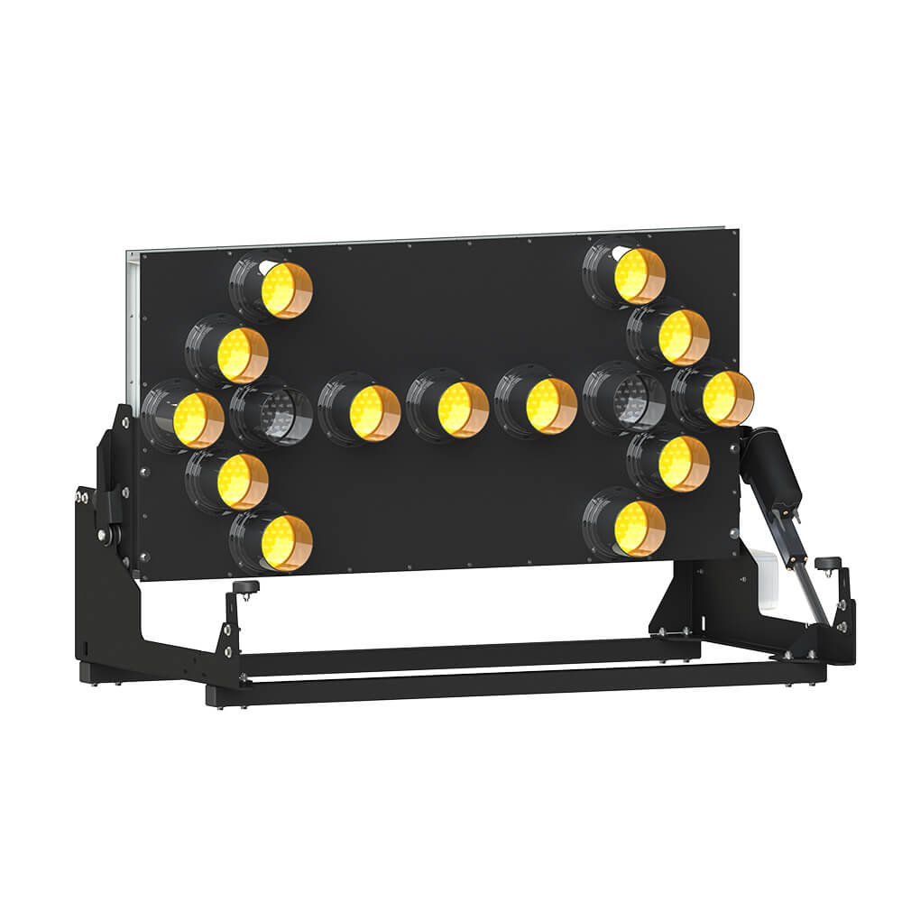 Flèche de signalisation sur véhicule – 15 lampes