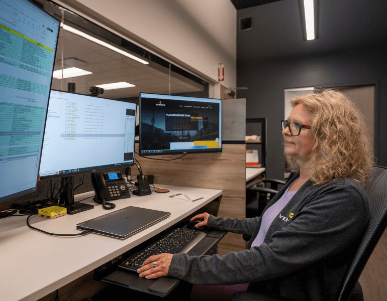 Employee in administration