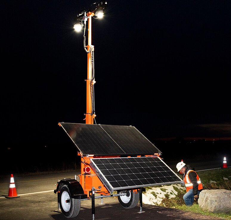 Tours d’éclairage à énergie solaire